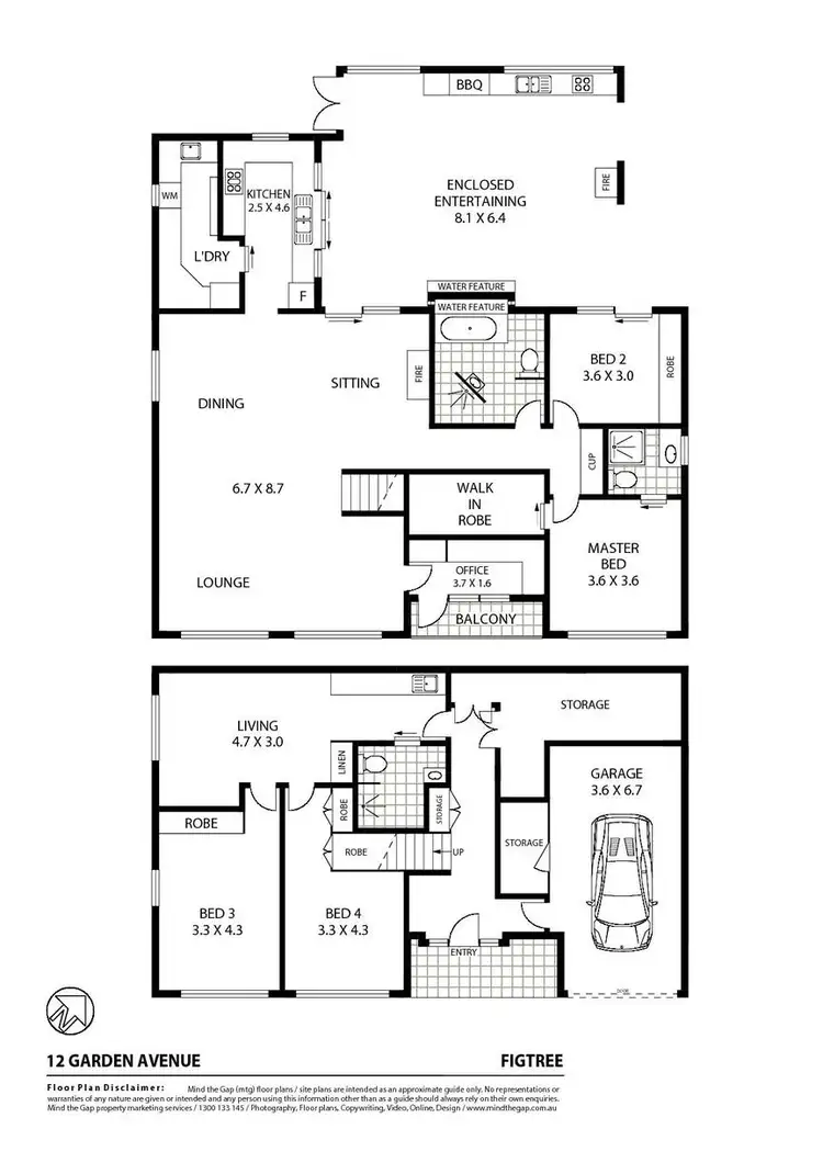 Floorplan of Homely house listing, 12 Garden Avenue, Figtree NSW 2525