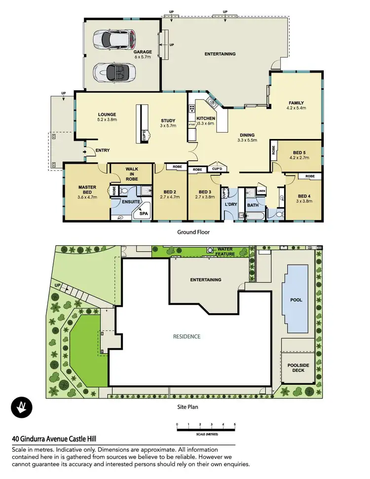 Floorplan of Homely house listing, 40 Gindurra Avenue, Castle Hill NSW 2154