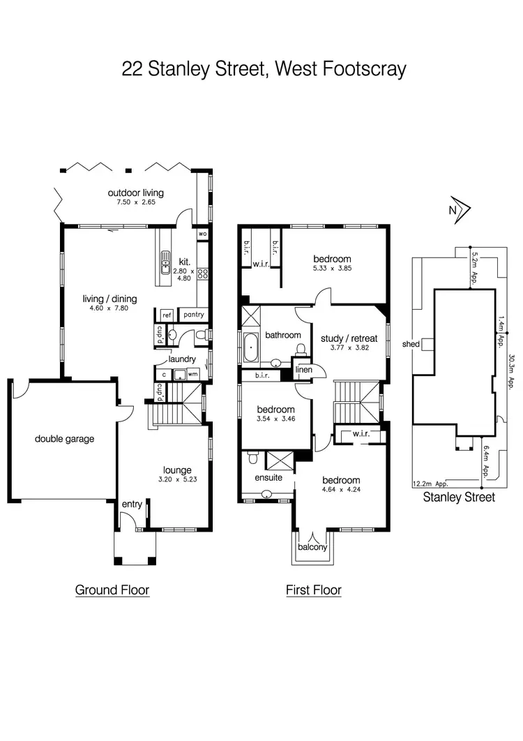 Floorplan of Homely house listing, 22 Stanley Street, West Footscray VIC 3012