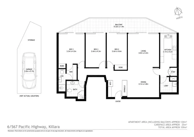 Floorplan of Homely unit listing, 6/567 Pacific Highway, Killara NSW 2071
