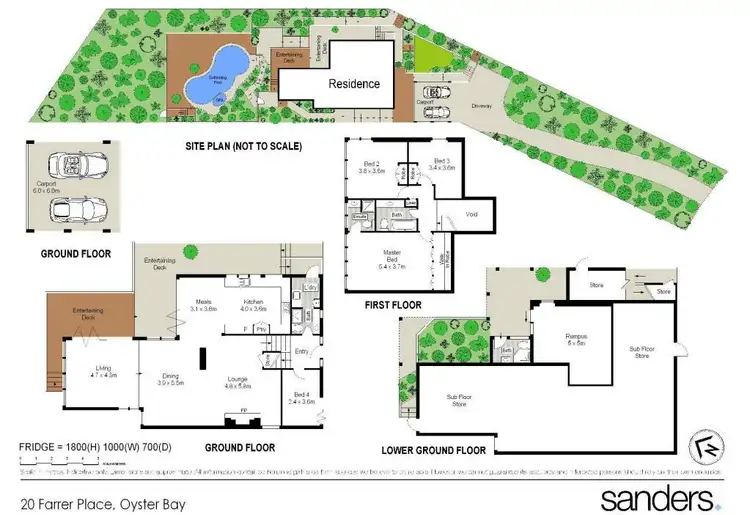 Floorplan of Homely house listing, 20 Farrer Place, Oyster Bay NSW 2225