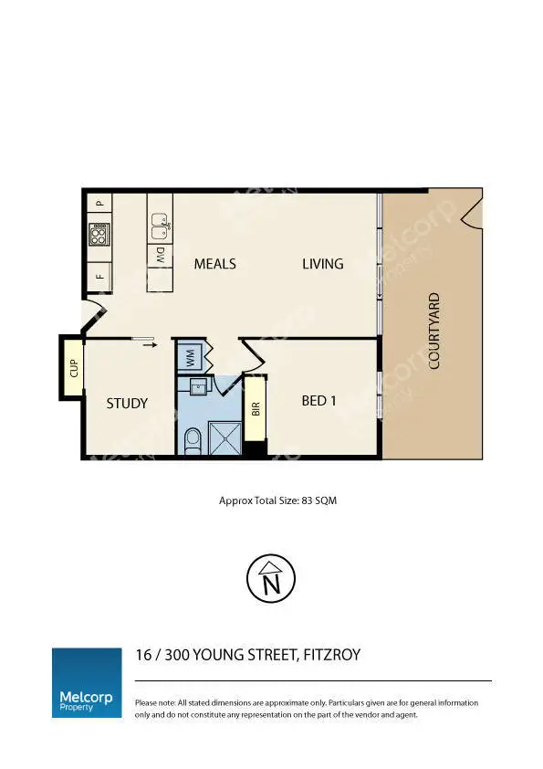 Floorplan of Homely apartment listing, 16/300 Young Street, Fitzroy VIC 3065