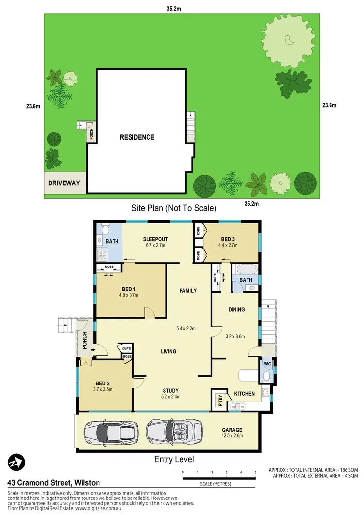 Floorplan of Homely house listing, 43 Cramond Street, Wilston QLD 4051