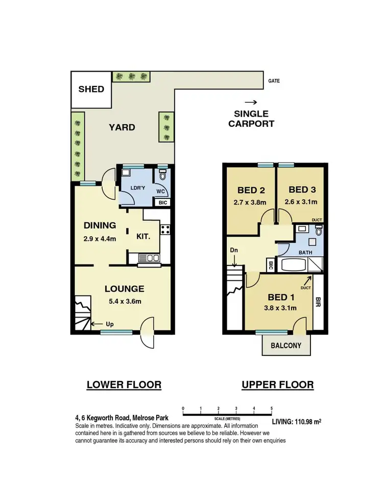 Floorplan of Homely unit listing, 4/6 Kegworth Road, Melrose Park SA 5039