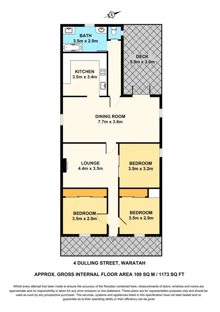 Floorplan of Homely house listing, 4 Dulling Street, Waratah NSW 2298