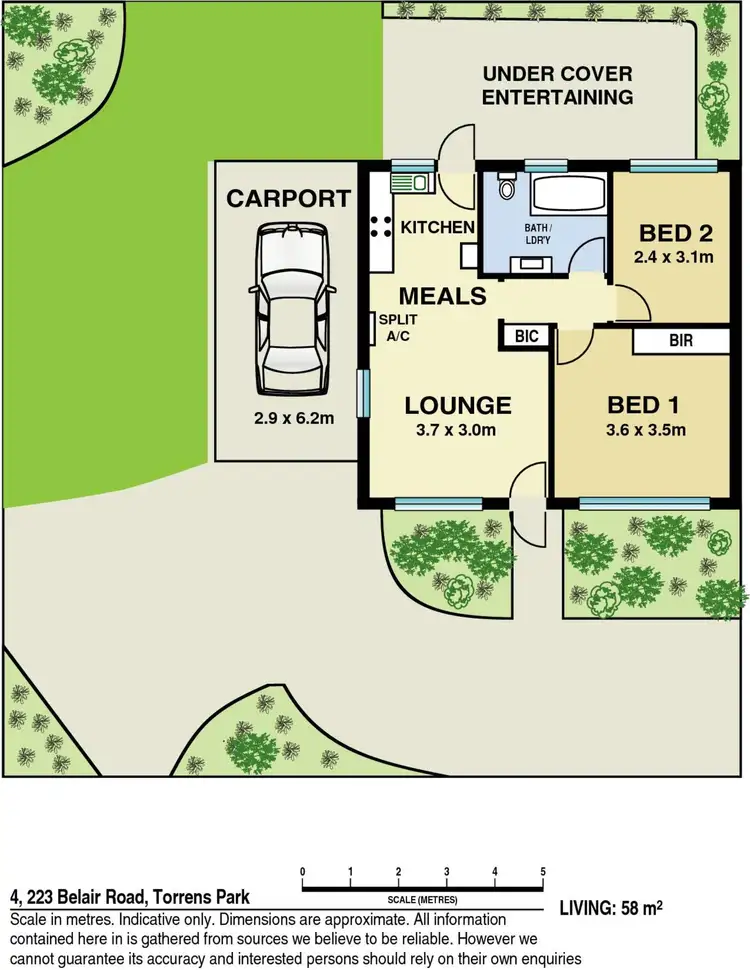 Floorplan of Homely unit listing, 4/223 Belair Road, Torrens Park SA 5062