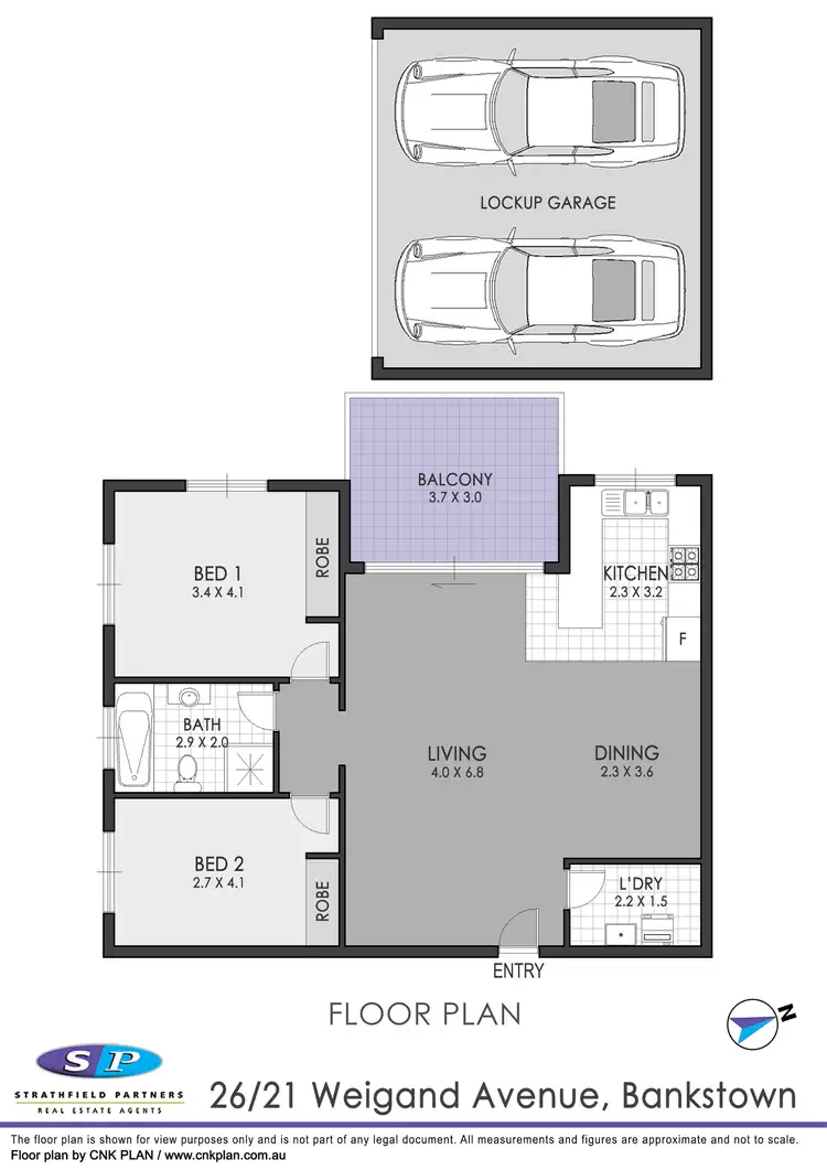 Floorplan of Homely apartment listing, 26/21-27 Weigand Avenue, Bankstown NSW 2200