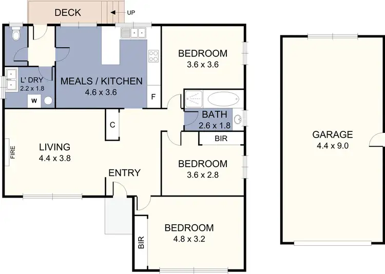 Floorplan of Homely house listing, 71 Augustine Terrace, Glenroy VIC 3046