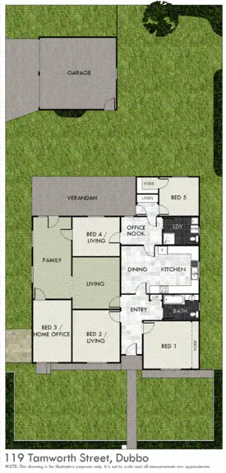 Floorplan of Homely house listing, 119 Tamworth Street, Dubbo NSW 2830