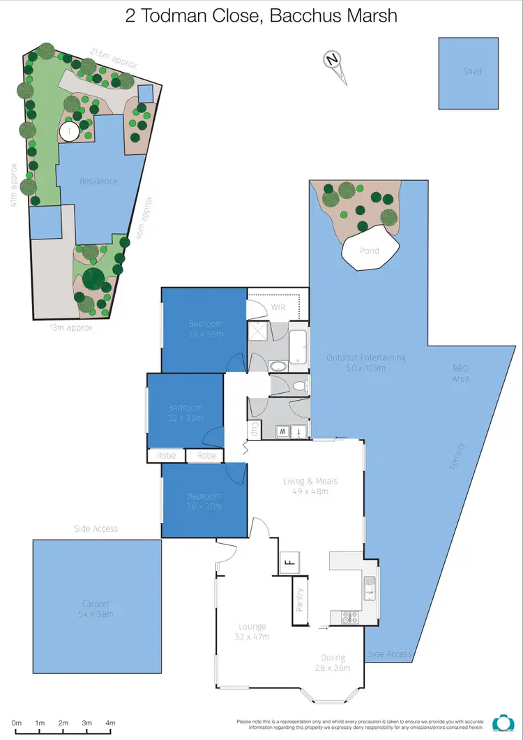 Floorplan of Homely house listing, 2 Todman Close, Bacchus Marsh VIC 3340