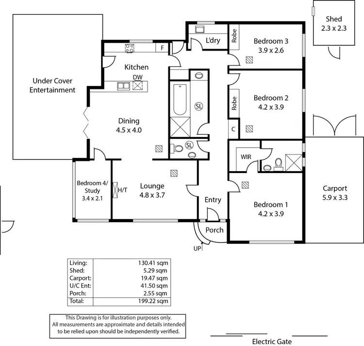 Floorplan of Homely house listing, 12 Goyder Street, Erindale SA 5066