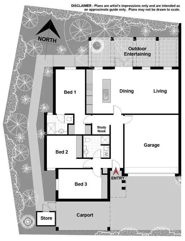 Floorplan of Homely house listing, 74a Hurley Street, Mawson ACT 2607