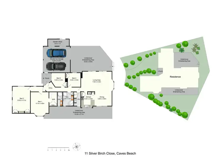 Floorplan of Homely house listing, 11 Silver Birch Close, Caves Beach NSW 2281