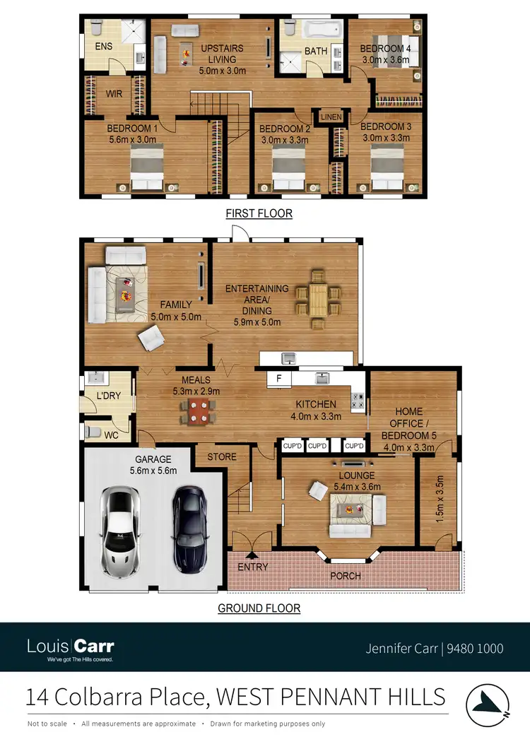 Floorplan of Homely house listing, 14 Colbarra Place, West Pennant Hills NSW 2125