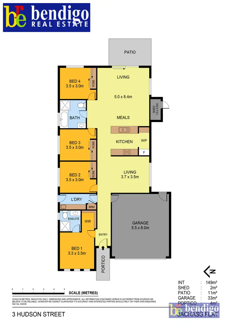 Floorplan of Homely house listing, 3 Hudson Street, Jackass Flat VIC 3556