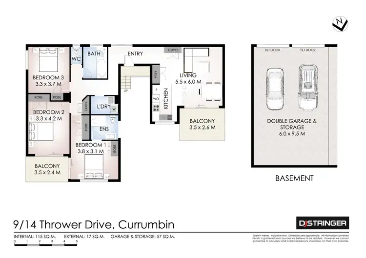 Floorplan of Homely unit listing, 9/14 Thrower Drive, Currumbin QLD 4223