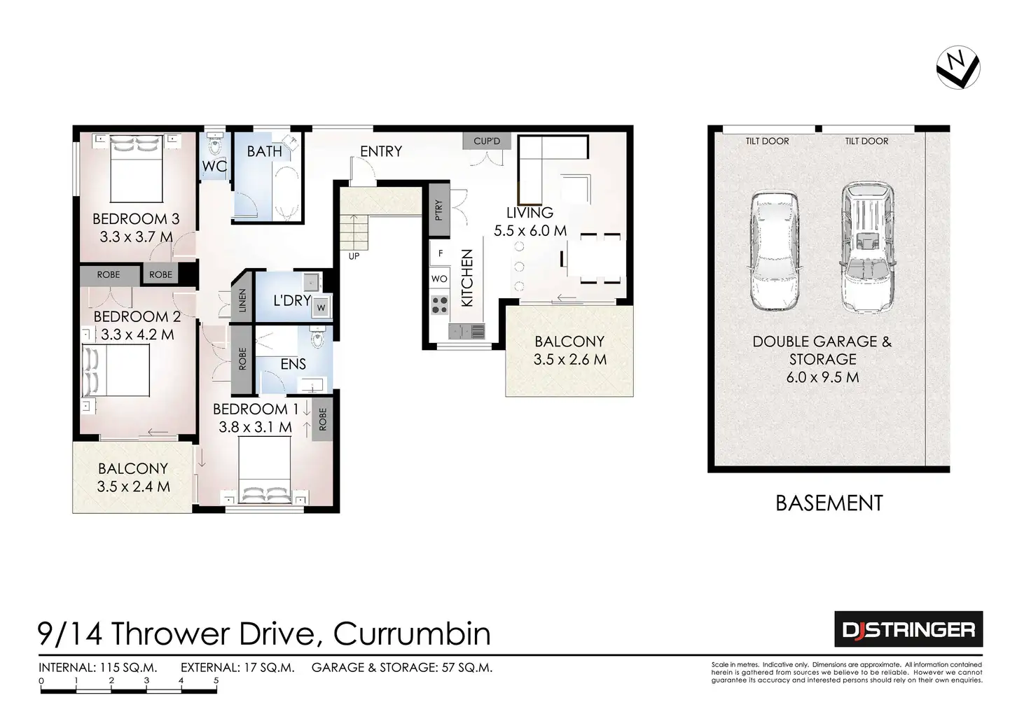 Floorplan of Homely unit listing, 9/14 Thrower Drive, Currumbin QLD 4223
