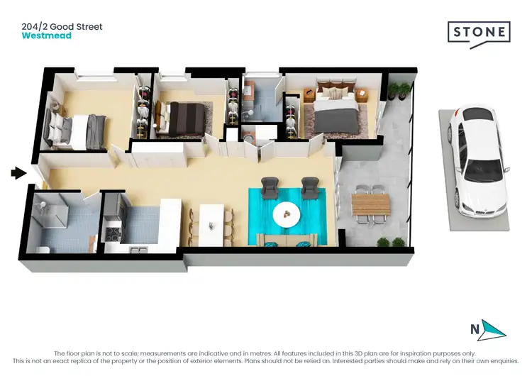 Floorplan of Homely apartment listing, 204/2 Good Street, Westmead NSW 2145
