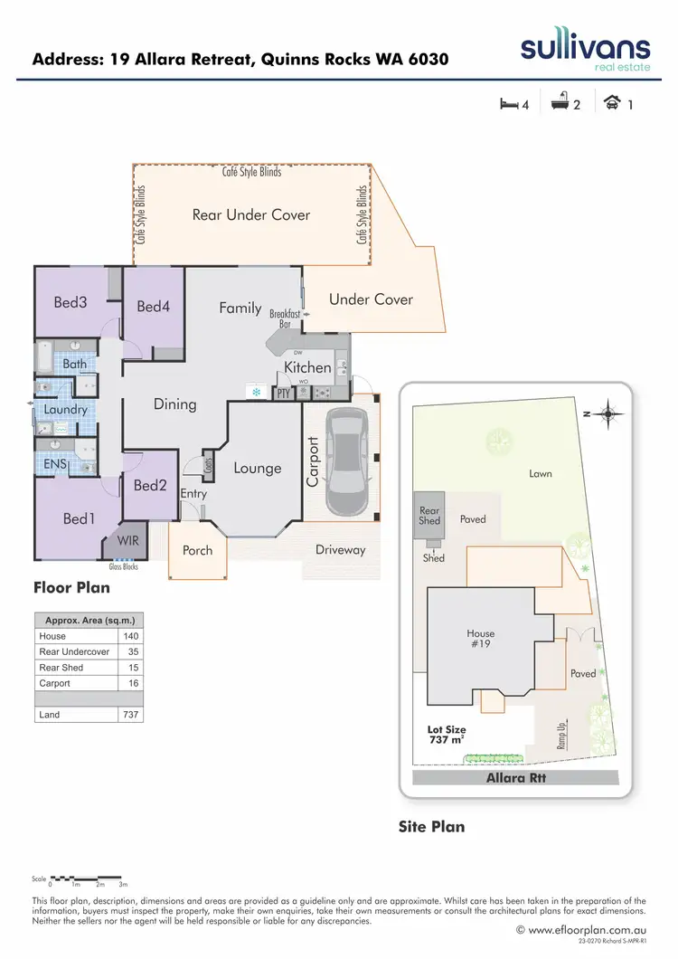 Floorplan of Homely house listing, 19 Allara Retreat, Quinns Rocks WA 6030