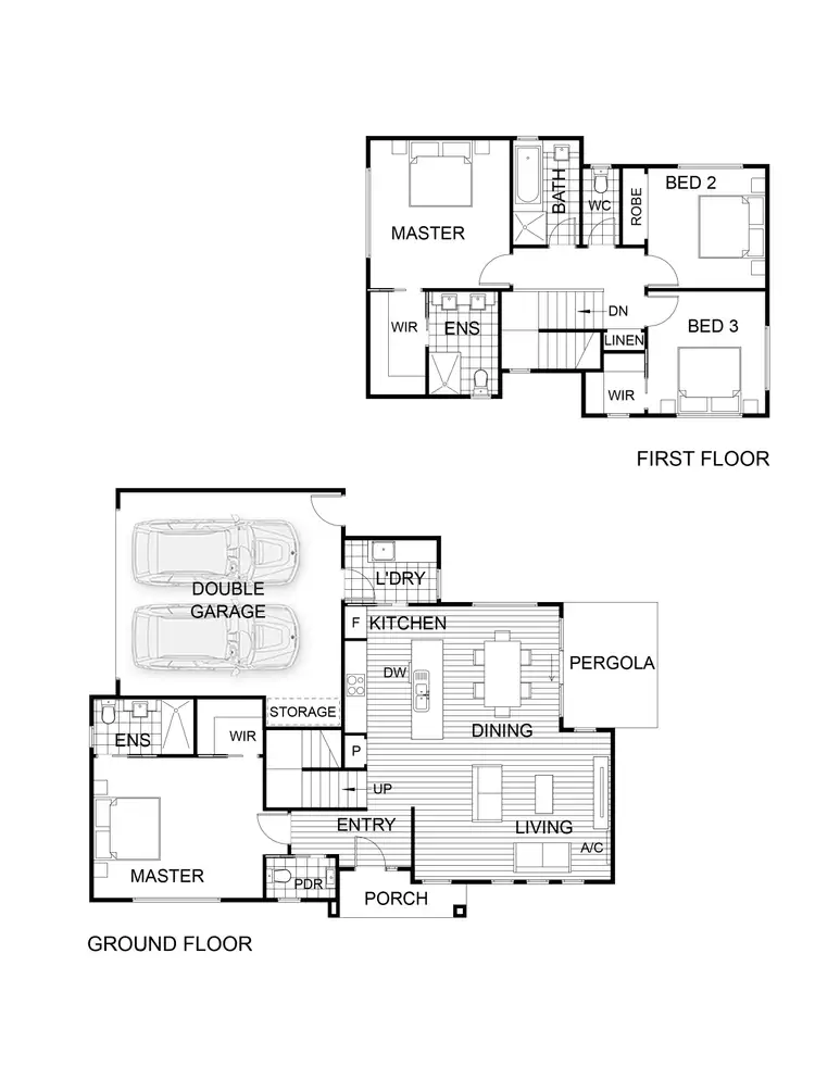 Floorplan of Homely townhouse listing, 2 Wilco Mews, Langwarrin VIC 3910