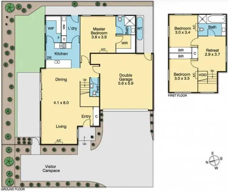 Floorplan of Homely townhouse listing, 3/5 Moore Avenue, Croydon VIC 3136