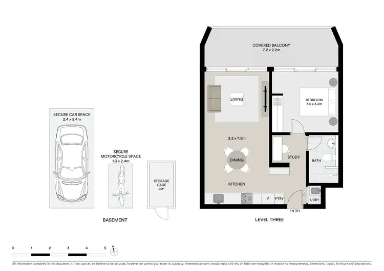 Floorplan of Homely apartment listing, 5302/34 Wellington Street, Bondi NSW 2026