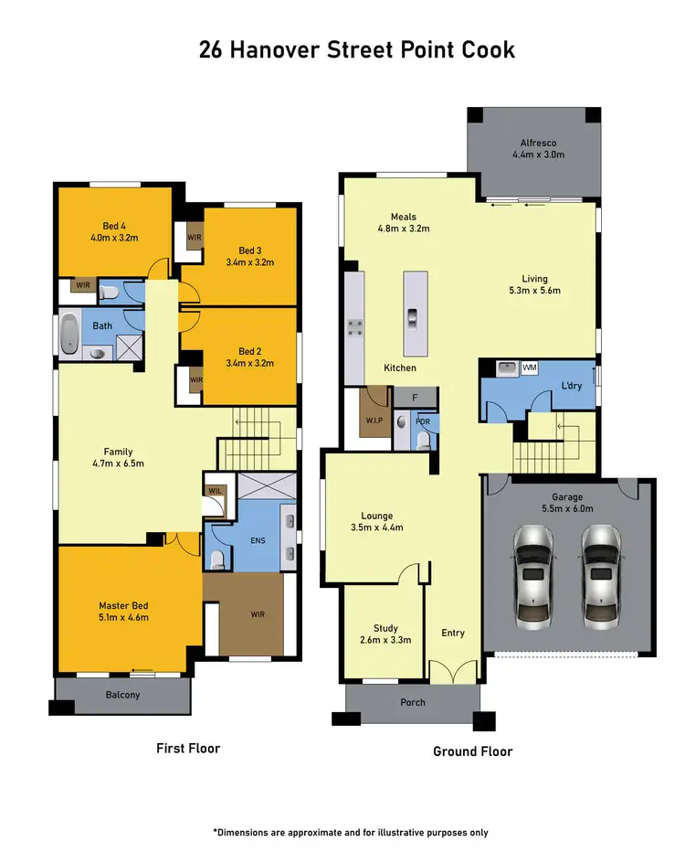 Floorplan of Homely house listing, 26 Hanover Street, Point Cook VIC 3030