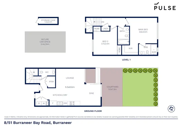 Floorplan of Homely townhouse listing, 8/51 Burraneer Bay Road, Burraneer NSW 2230