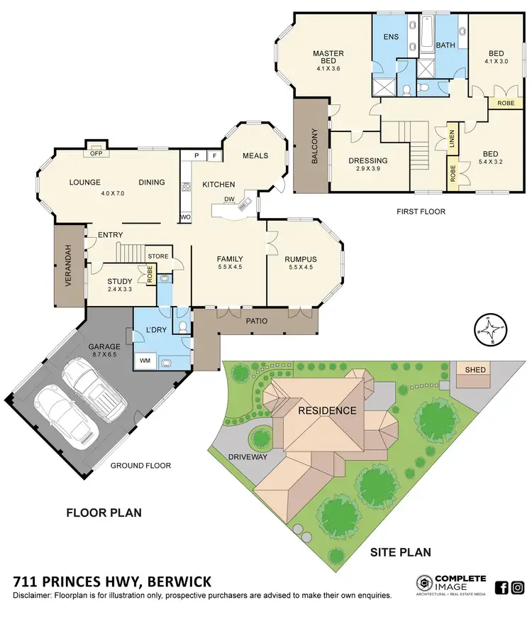 Floorplan of Homely house listing, 711 Princes Highway, Berwick VIC 3806