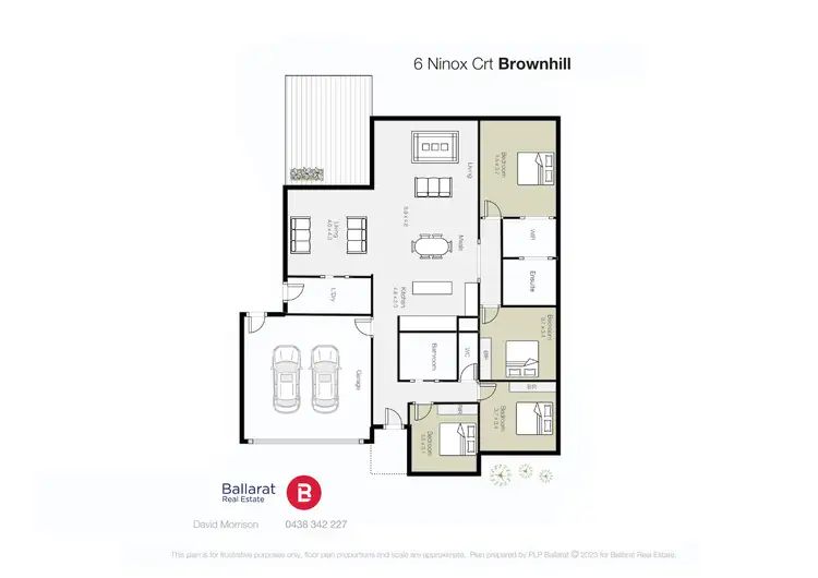 Floorplan of Homely house listing, 6 Ninox Court, Brown Hill VIC 3350
