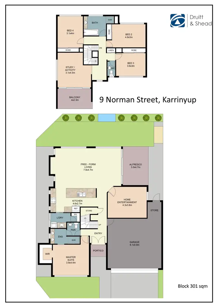 Floorplan of Homely house listing, 9 Norman Street, Karrinyup WA 6018