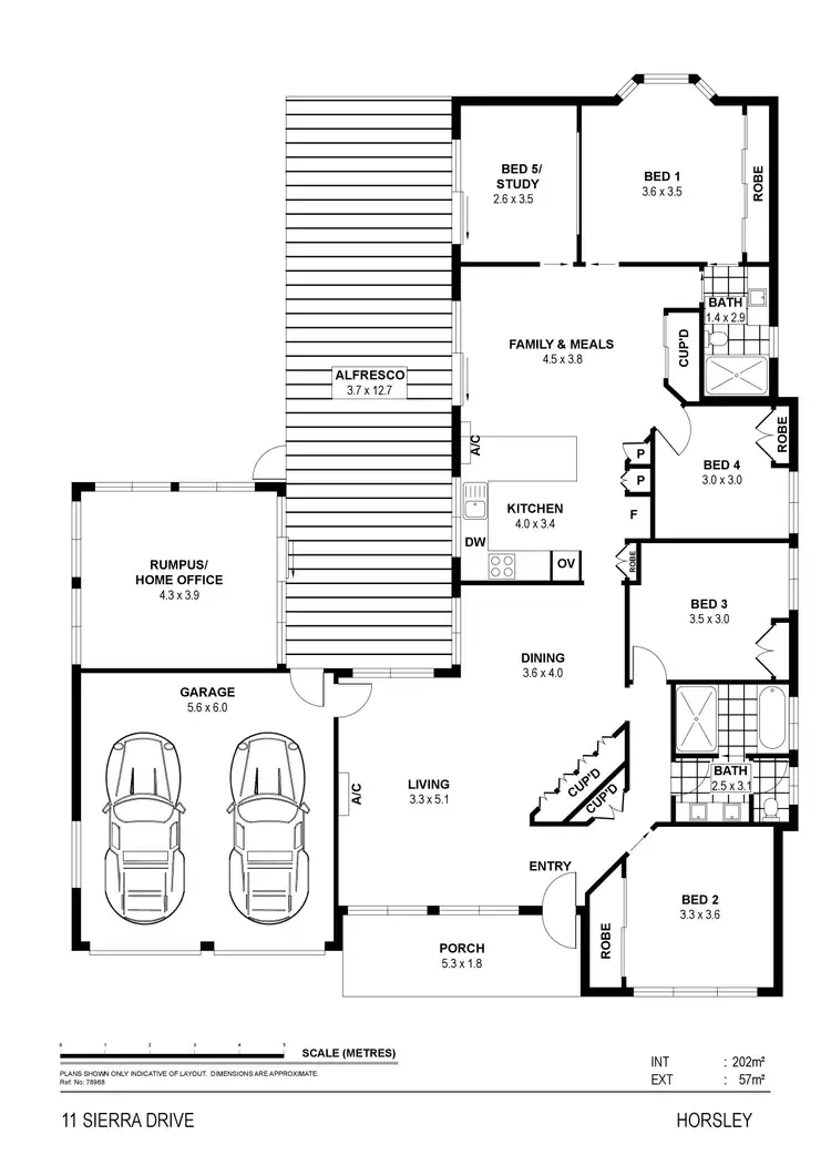 Floorplan of Homely house listing, 11 Sierra Drive, Horsley NSW 2530