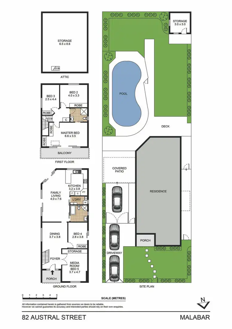Floorplan of Homely house listing, 82 Austral Street, Malabar NSW 2036