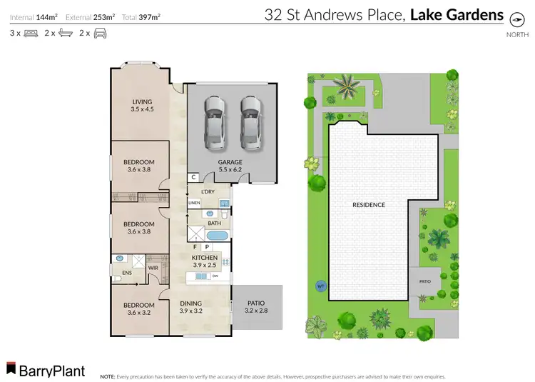 Floorplan of Homely house listing, 32 St Andrews Place, Lake Gardens VIC 3355