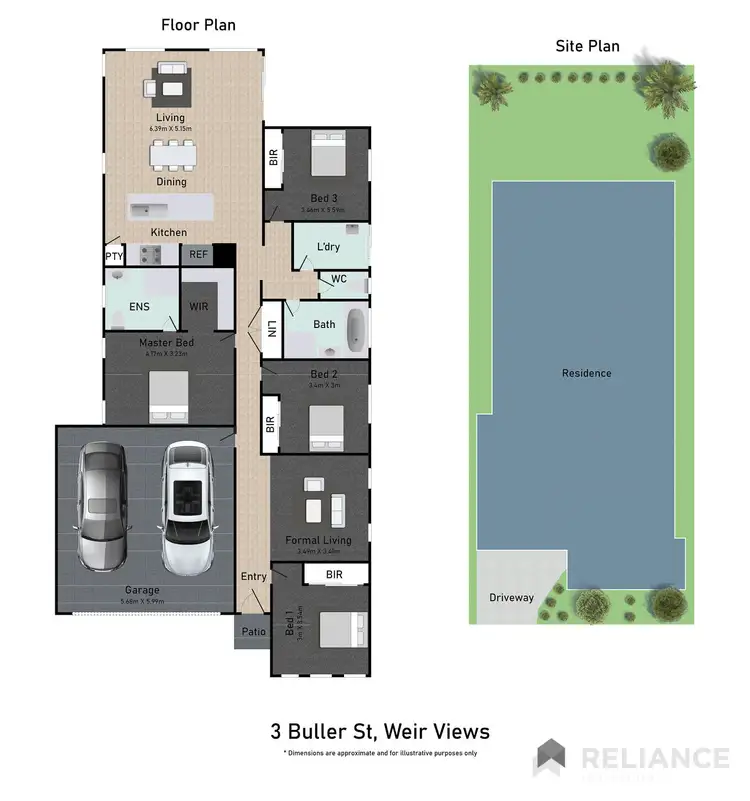 Floorplan of Homely house listing, 3 Buller Street, Weir Views VIC 3338