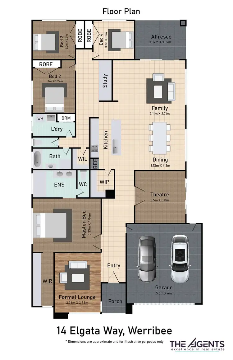 Floorplan of Homely house listing, 14 Elgata Way, Werribee VIC 3030