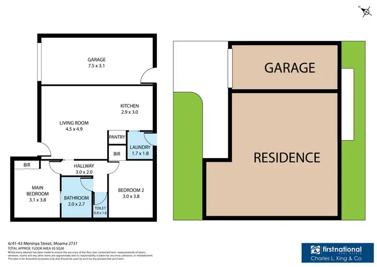 Floorplan of Homely unit listing, 6/41-43 Meninya Street, Moama NSW 2731