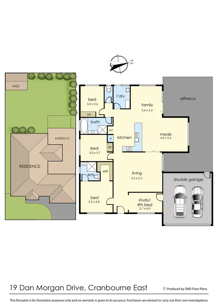 Floorplan of Homely house listing, 19 Dan Morgan Drive, Cranbourne East VIC 3977
