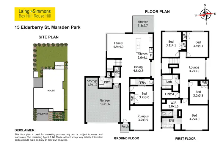 Floorplan of Homely house listing, 15 Elderberry Street, Marsden Park NSW 2765
