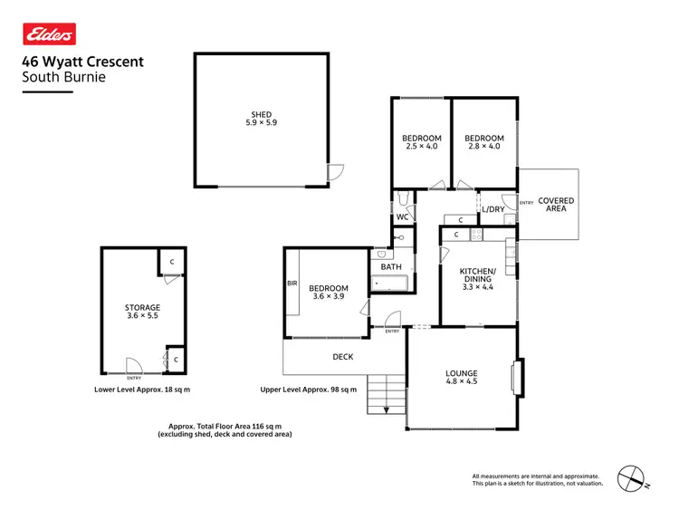 Floorplan of Homely house listing, 46 Wyatt Crescent, South Burnie TAS 7320
