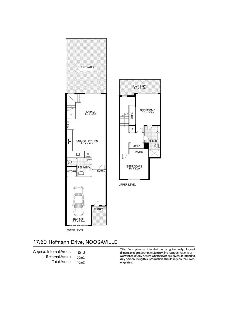Floorplan of Homely townhouse listing, 17/60 Hofmann Drive, Noosaville QLD 4566