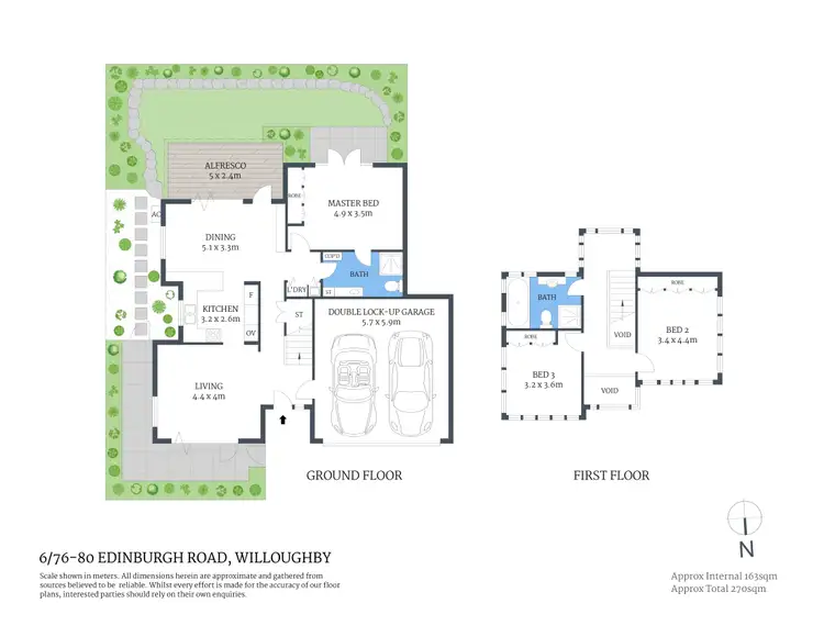 Floorplan of Homely townhouse listing, 6/76-80 Edinburgh Road, Willoughby NSW 2068