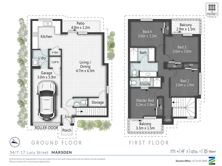 Floorplan of Homely townhouse listing, 34/7-17 Lucy Street, Marsden QLD 4132