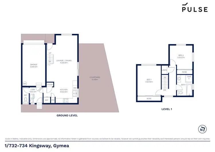 Floorplan of Homely townhouse listing, 1/732-734 Kingsway, Gymea NSW 2227