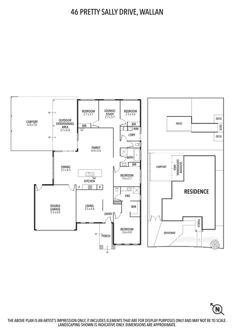 Floorplan of Homely house listing, 46 Pretty Sally Drive, Wallan VIC 3756