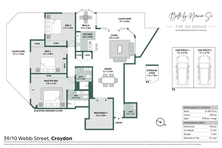 Floorplan of Homely apartment listing, 39/10 Webb Street, Croydon NSW 2132