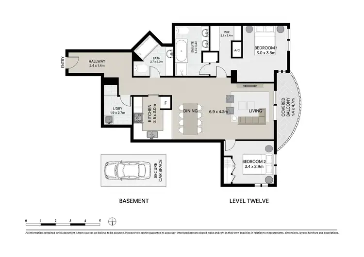 Floorplan of Homely apartment listing, 1216/28 Harbour Street, Sydney NSW 2000