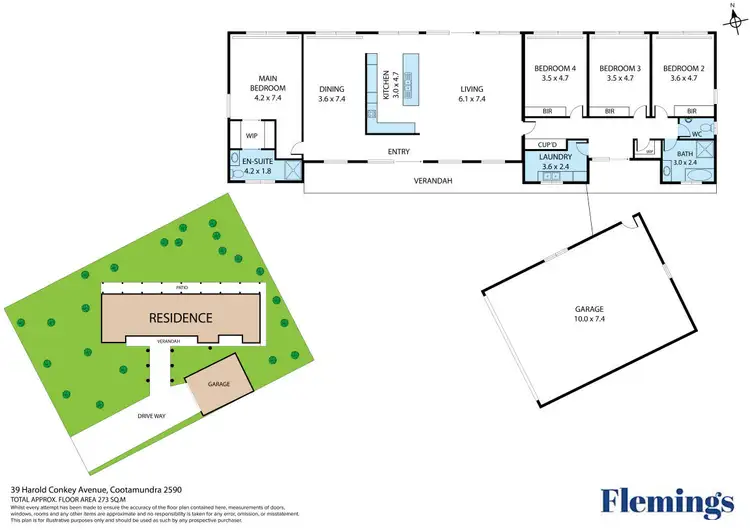 Floorplan of Homely house listing, 39 Harold Conkey Avenue, Cootamundra NSW 2590