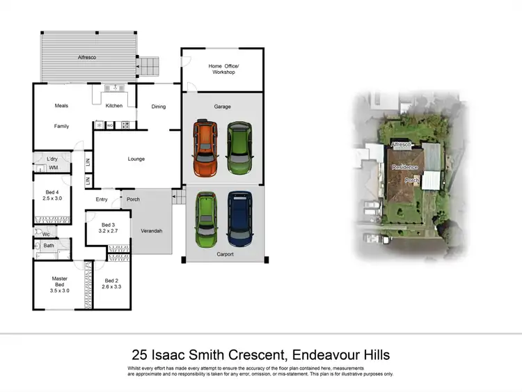 Floorplan of Homely house listing, 25 Isaac Smith Crescent, Endeavour Hills VIC 3802