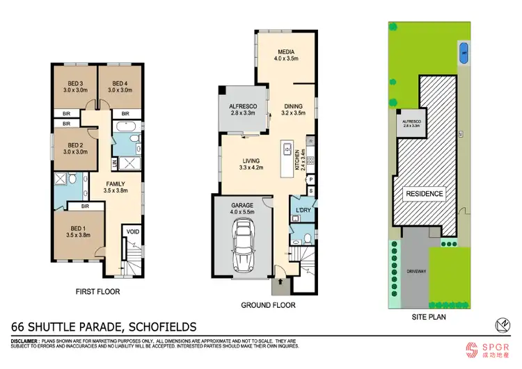 Floorplan of Homely house listing, 66 Shuttle Parade, Schofields NSW 2762